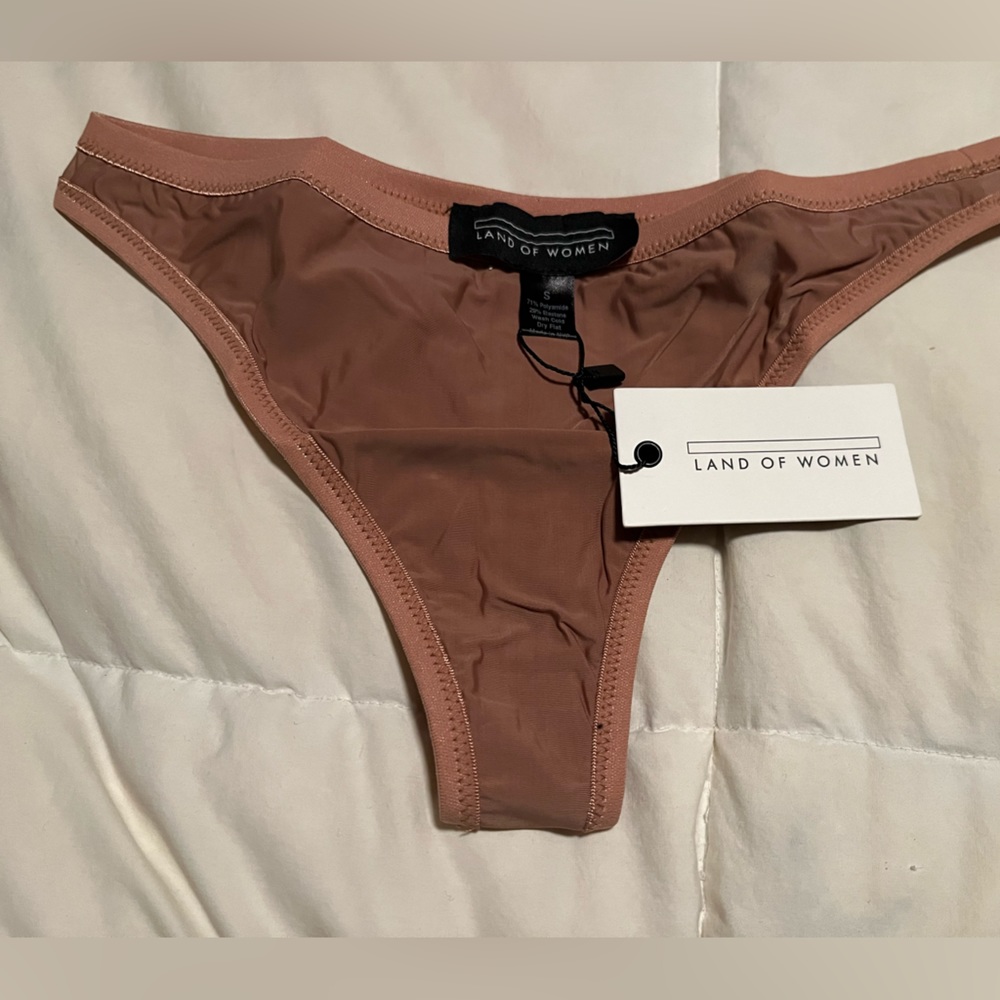 Land of Women Warm Nude Thong size Small Brand New